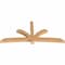 Ekena Millwork Davenport Timber Gable Bracket, Western Red Cedar, 108"W x 49"H x 5 1/2"D x 5 1/2"F, 11/12 Pitch GBW108X49X0606DAV00SWR - alternate 3